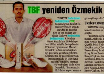 Hürriyet Ankara-15.10.2012-TBF Yeniden Özmekik Dedi