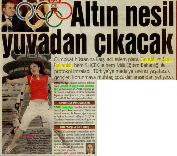 Akşam Gazetesi-09.08.2012-Altın Nesil Yuvadan Çıkacak