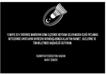 Maden Faciası Başsağlığı Mesajı