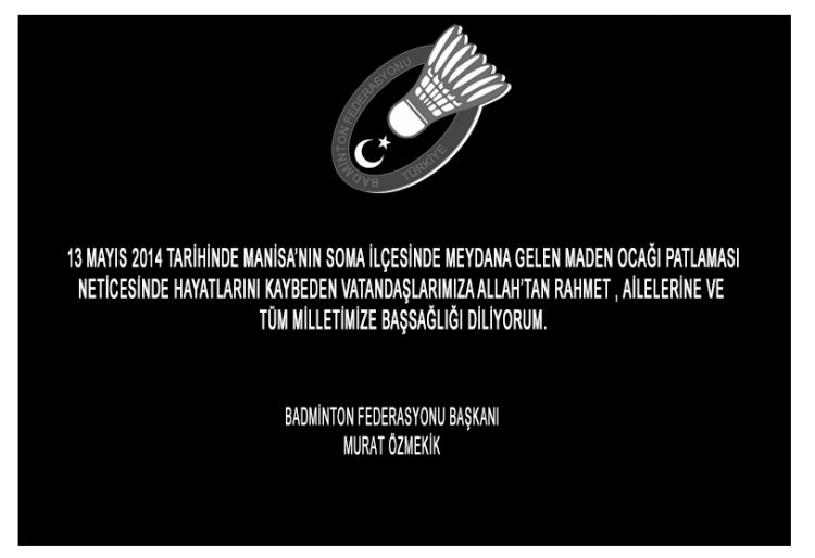 Maden Faciası Başsağlığı Mesajı