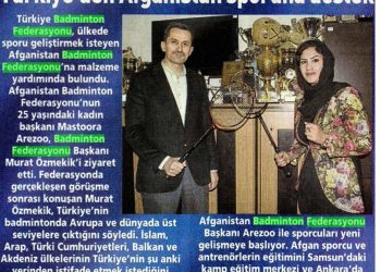 Posta Ankara 15.11.2015 Türkiye’den Afganistan Spouruna Destek