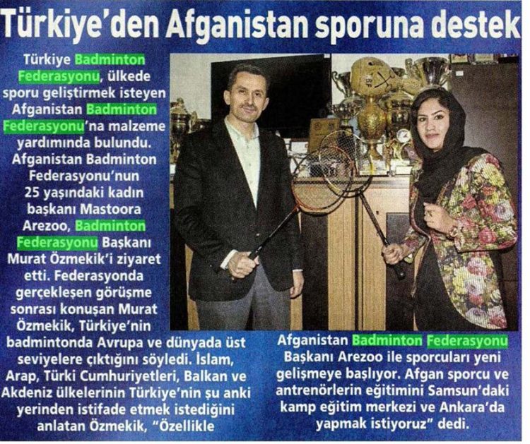 Posta Ankara 15.11.2015 Türkiye’den Afganistan Spouruna Destek