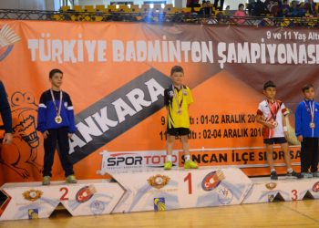 9 Yaş Altı Türkiye Badminton Şampiyonası Sona Erdi.