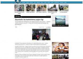 2 Saniye – 20.03.2017 – Diyarbakır’da Badminton’a Yoğun İlgi