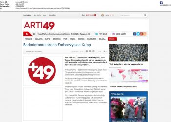 Artı49 – 22.03.2017 – Badmintonculardan Endonezya’da Kamp