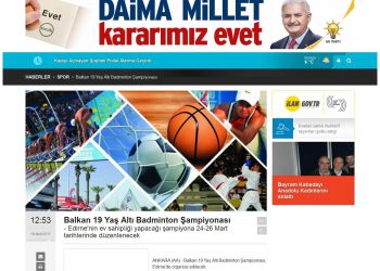 Pusula – 20.03.2017 – Balkan 19 Yaş Altı Badminton Şampiyonası