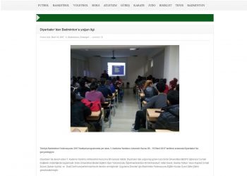 Spor Meydanı – 18.03.2017 – Diyarbakır’dan Badminton’a Yoğun İlgi