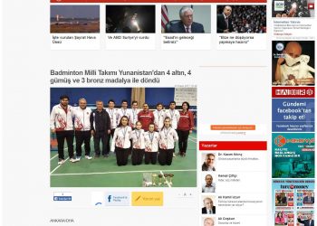 Haber 1 – 24.04.2017 – Badminton Milli Takımı Yunanistan’dan 2 Altın, 3 Gümüş, 2 Bronz madalya ile döndü