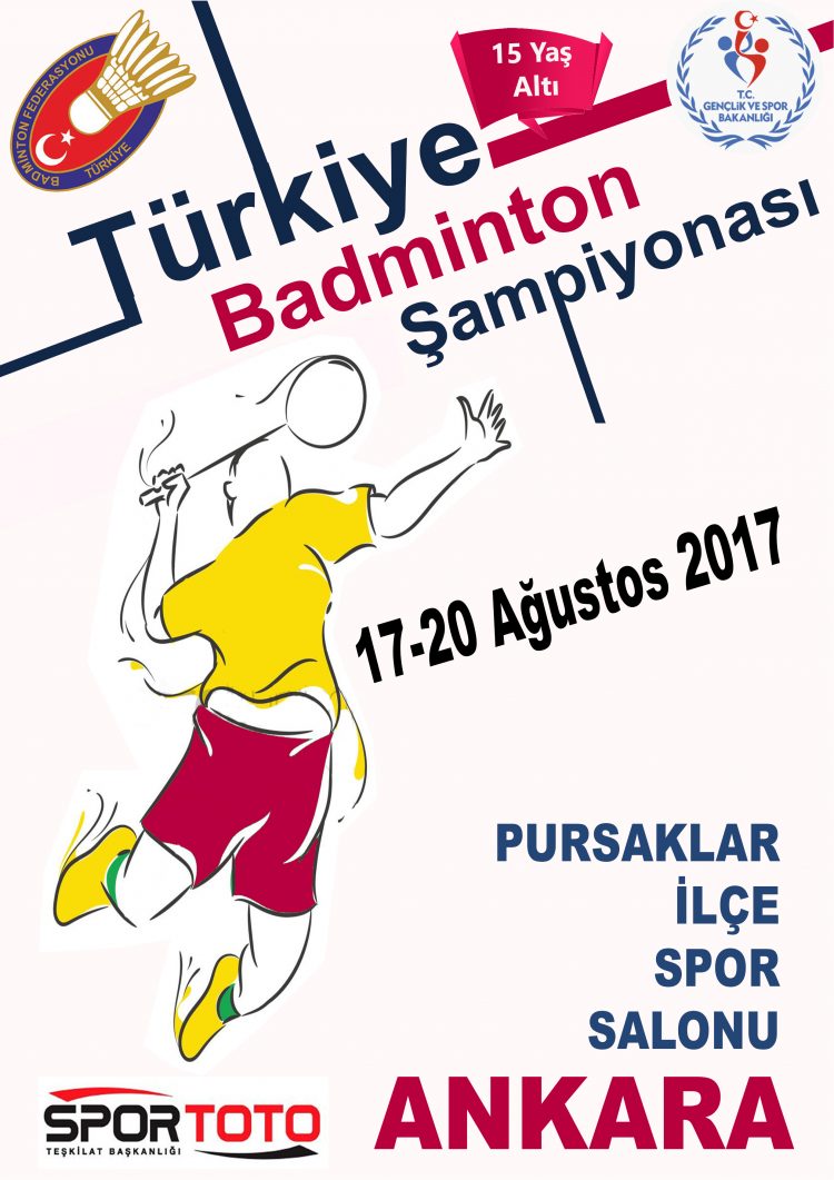 15 Yaş Altı Türkiye Badminton Şampiyonası Başlıyor