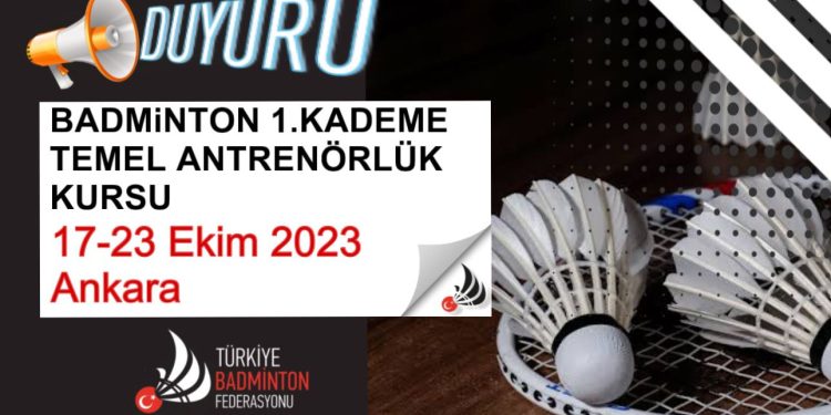 1.Kademe Temel Antrenör Kursu Duyurusu
