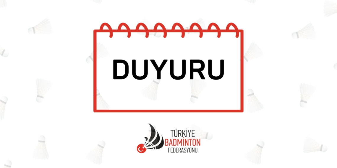 Dünya Badminton Federasyonu (BWF)’ndan  Anti-Doping Programına İlişkin Duyuru