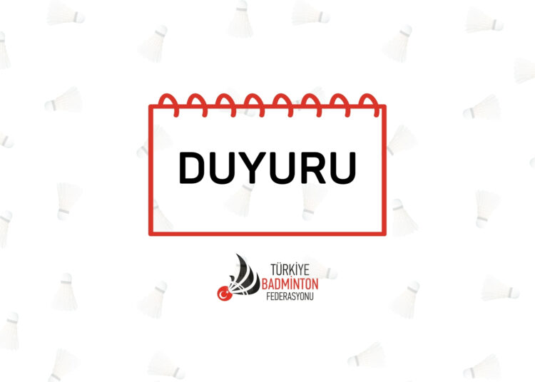 Dünya Badminton Federasyonu (BWF)’ndan  Anti-Doping Programına İlişkin Duyuru
